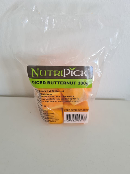 Nutripick Butternut Diced 300g