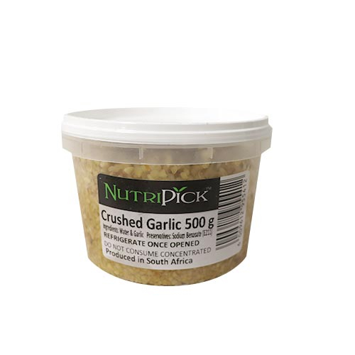Nutripick Crushed Garlic 500g Each