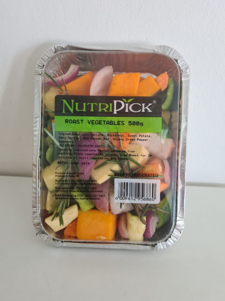 Nutripick Roasted Veg Foil Tray 500g 500g