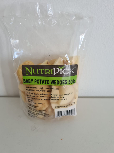 Nutripick Baby Potato Wedges 500g Each