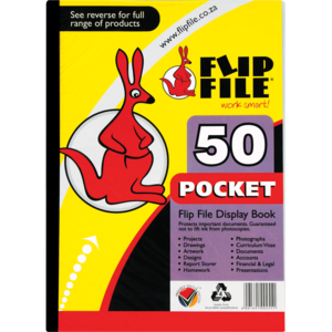 A4 Kangaroo Flip File 50 Pocket 1 &#039;s