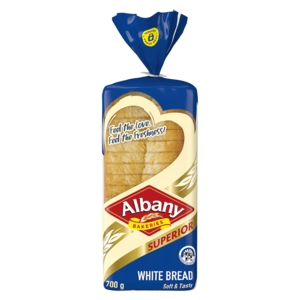 Albany Sup White Sliced 700 G