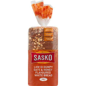 Sasko White Dumpy Honey&amp;oat Lowgi 700 G