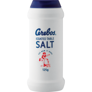 Cerebos Salt Iodated Blue Flask 125 G