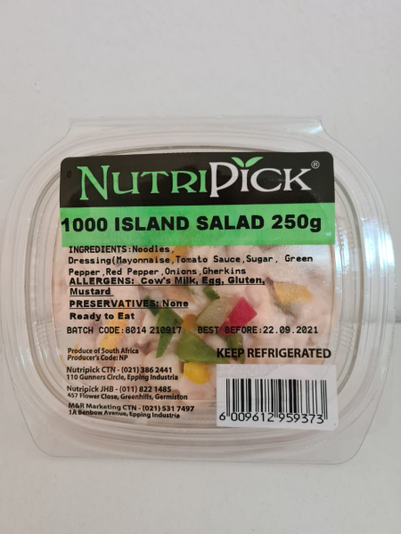 Nutripick Island Noodl Salad 250g Each