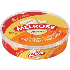 Melrose Wedges Cheddar 200 G