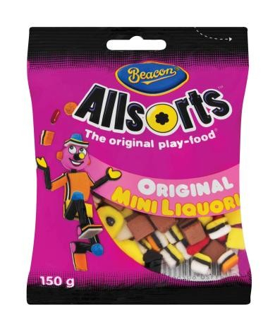 Beacon Liquorice Allsorts Mini 125 G