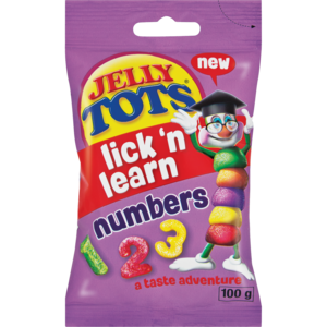 Jelly Tots Lick&amp;learn Numbers 100 G