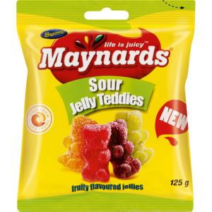 Beacon Maynards Jellies Sour Teddie 125 G