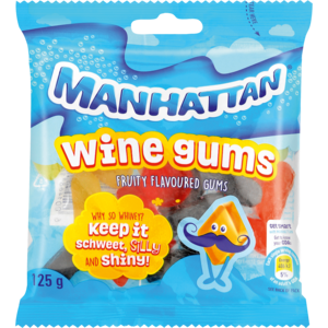 Manhattan Wine Gums 125 G