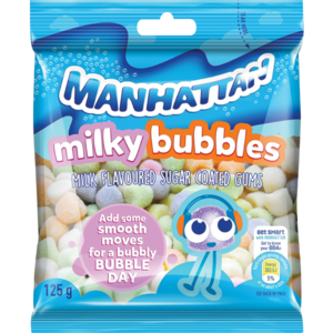 Manhattan Bubbles Milky 125 G