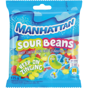 Manhattan Candy Beans Sour 125 G