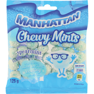 Manhattan Chewy Mints Spearmint 125 G