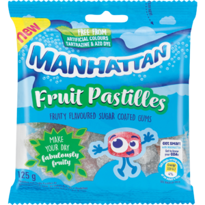 Manhattan Fruit Pastilles 125 G