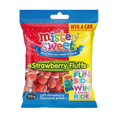 Mister Sweet Strawberry Fluffs 125 G