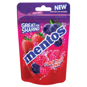 Mentos Red Fruit Mix Doy Bag 105g 1 &#039;s