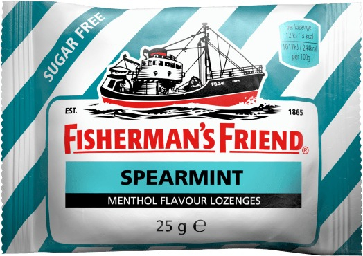 Fishermans Lozenge S/free Spearmint 1 &#039;s