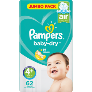 Pampers Active Baby Maxi Plus Jp 62 &#039;s