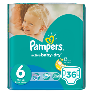Pampers Active Baby Xl Vp 36 &#039;s