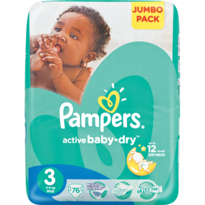 Pampers Active Baby Midi Jp 76 &#039;s