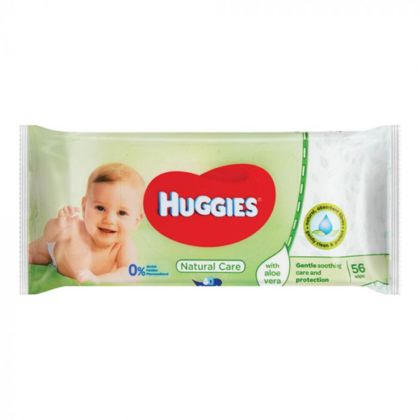 Huggies Baby Wipes Natural Care 56 &#039;s