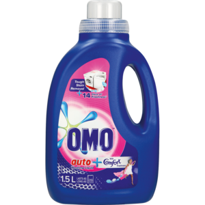 Omo Auto Liq Detergent With Comfort 1.5 Lt