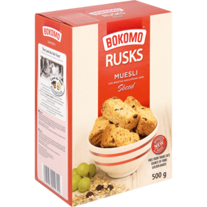 Bokomo Rusks Sliced Muesli 500 G