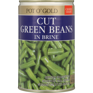 Pog Green Beans Cut In Brine 450 G