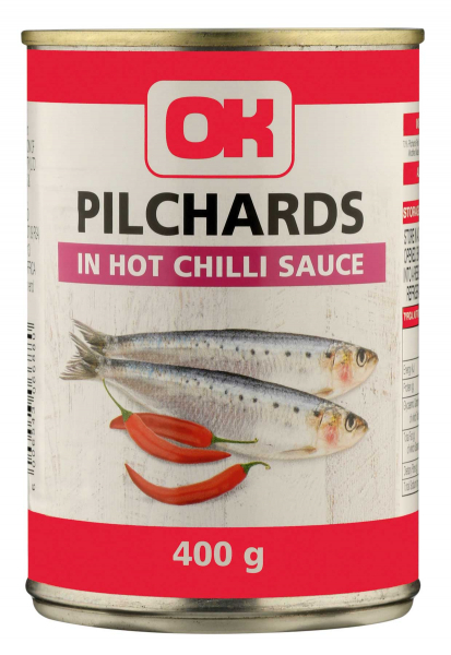 Ok Pilchards In Hot Chilli 400g 400 G