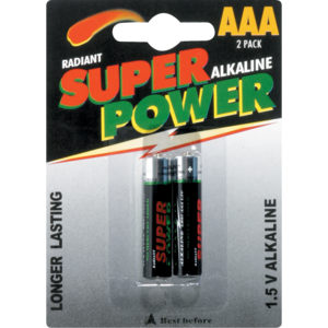 Alkaline Aaa Super Power Batteries 2 &#039;s