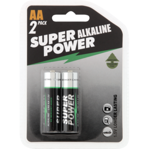 Batteries Alkaline Aa Super Powe 2 &#039;s