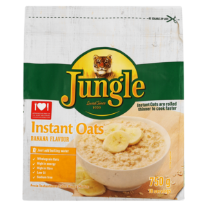 Jungle Instant Oats Pouch Banana 750 G