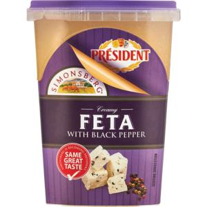 President Feta Black Pepper 400 G