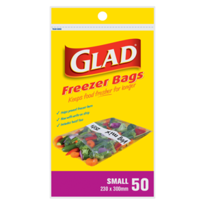 Glad Freezer Bags Small 50 &#039;s
