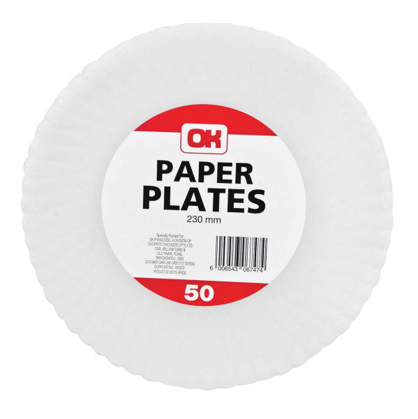Ok Paper Plates 50 &#039;s
