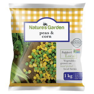 Natures Garden Sweetcorn &amp; Peas 1 Kg