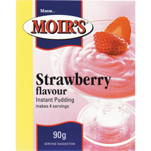 Moirs Inst Pud Strawberry 90 G