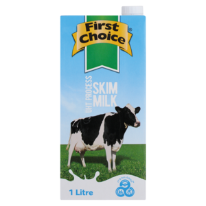 First Choice Uht Milk Skim 1 Lt