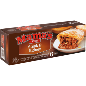 Mamas Pies Steak Kidney 6 &#039;s