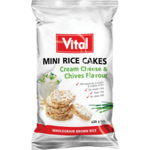 Vital Rice Cakes Cream Cheese&amp;chvs 125 G