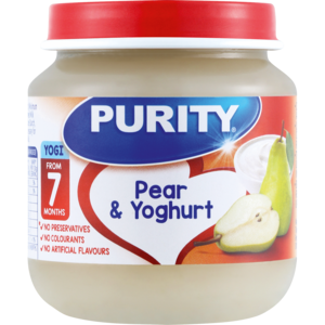 Purity 2 Pears &amp; Yoghurt 125 Ml