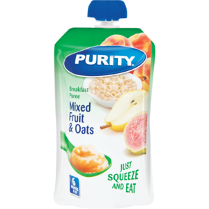 Purity Pouch Mixed Fruit &amp; Oats 110 Ml