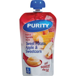 Purity Pouch Sweet Pot Apple S/corn 110 Ml