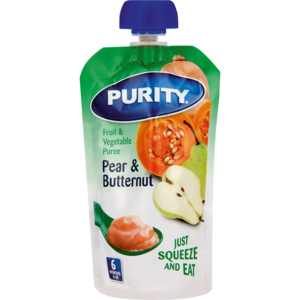 Purity Puree Pear&amp;butternut 110 Ml