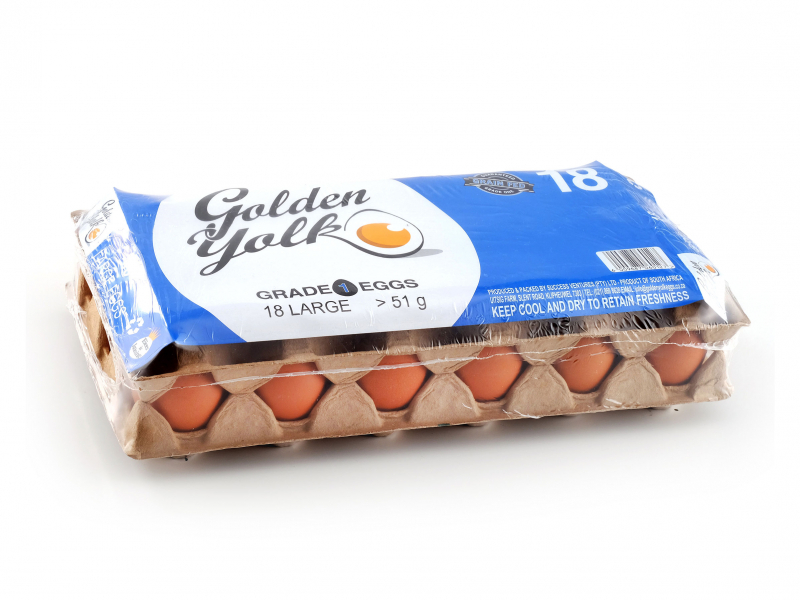 Golden Yolk Eggs Large 18 &#039;s