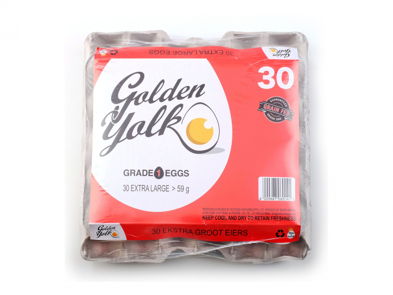 Golden Yolk Eggs Xlarge 30 &#039;s