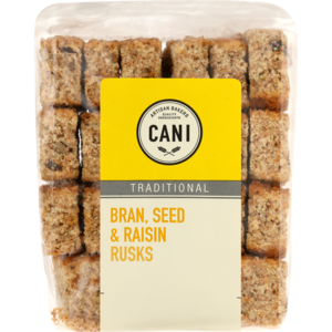 Cani Rusks - Bran, Seed &amp; Raisin