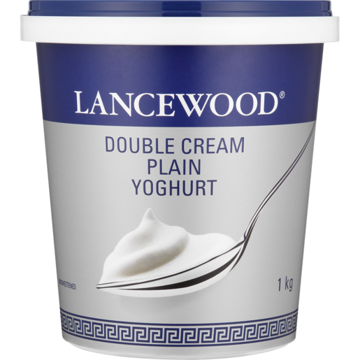 Lancewood Yoghurt Double Cream Plain 1 Lt