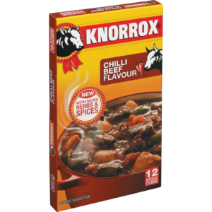 Knorrox Stock Cube Chili Beef 12 &#039;s