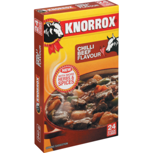 Knorrox Stock Cube Chili Beef 24 &#039;s